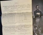 1863 Charles A Clark Medal of Honor Signed Requisition/ Civil War 6th Maine