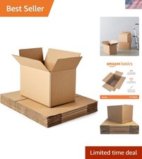 Cardboard Moving Boxes - Small Pack, 16" x 10" x 10", Brown