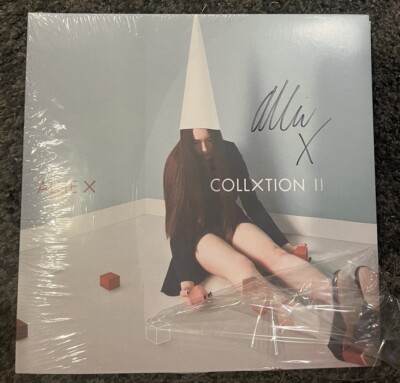 signed collxtion II 2 (clear green deluxe vinyl) autographed allie x + zine