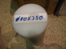 PE plastikowy okrągły materiał biały ( 80x350 )