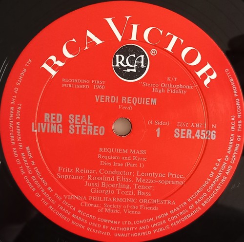 Reiner- Verdi: Requiem/SER 4526/7 | UK 1961 | RCA Records - Picture 10 of 15