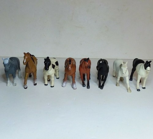 Funrise Horse Lot Percheron Morgan Clydesdale Basque Pinto And More Set Of 8 - Picture 2 of 12