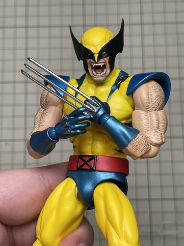 1/12 Painted Anime Wolverine Battle Head Carved Fit 6'' ML Action Figure - Picture 2 of 4