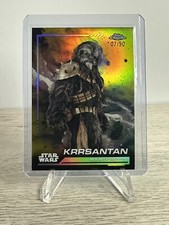 2024 Topps Chrome Star Wars Krrsantan GOLD Refractor /50 Wookie Bounty Hunter