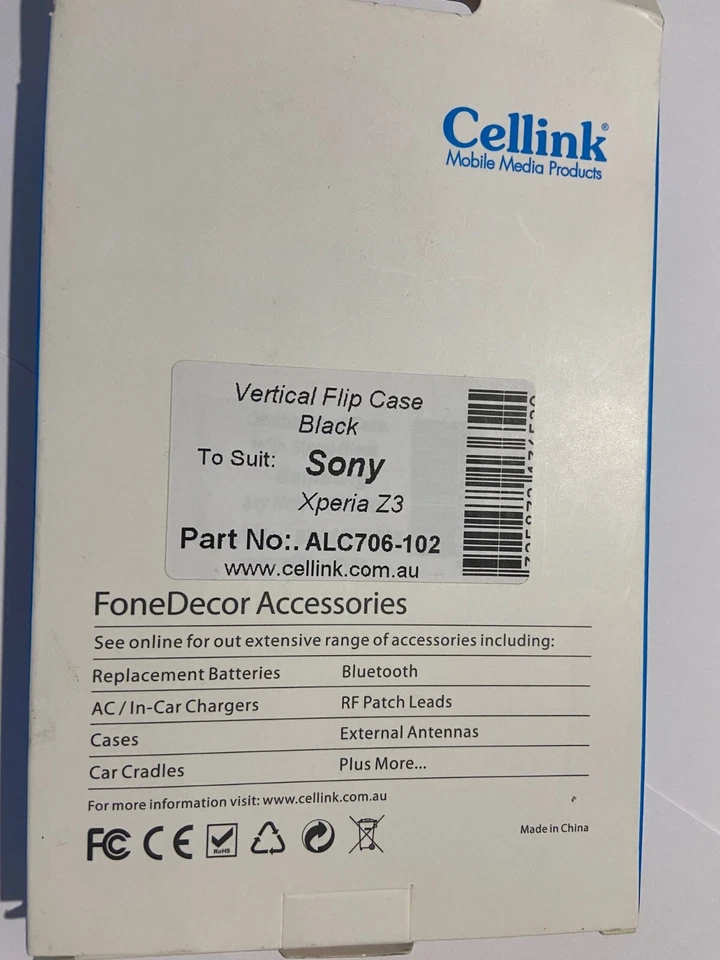 Sony Xperia Z3 Leather Flip Case (Vertical) in Black ALC706-102 by Cellink B/New - Image 4 of 4