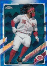 DWIGHT SMITH JR. TOPPS CHROME SAPPHIRE BLUE BASE CINCINNATI REDS #582 2021 21
