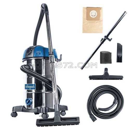 ASPIRATORE ASPIRAPOLVERE ASPIRALIQUIDI BIDONE INOX 30L SCHEPPACH NTS30  PREMIUM | eBay