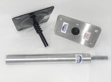 BOAT SEAT ATTWOOD SWIVL-EZE 3 PC PEDESTAL SET, 13" STAINLESS STEEL 4x8 BASE