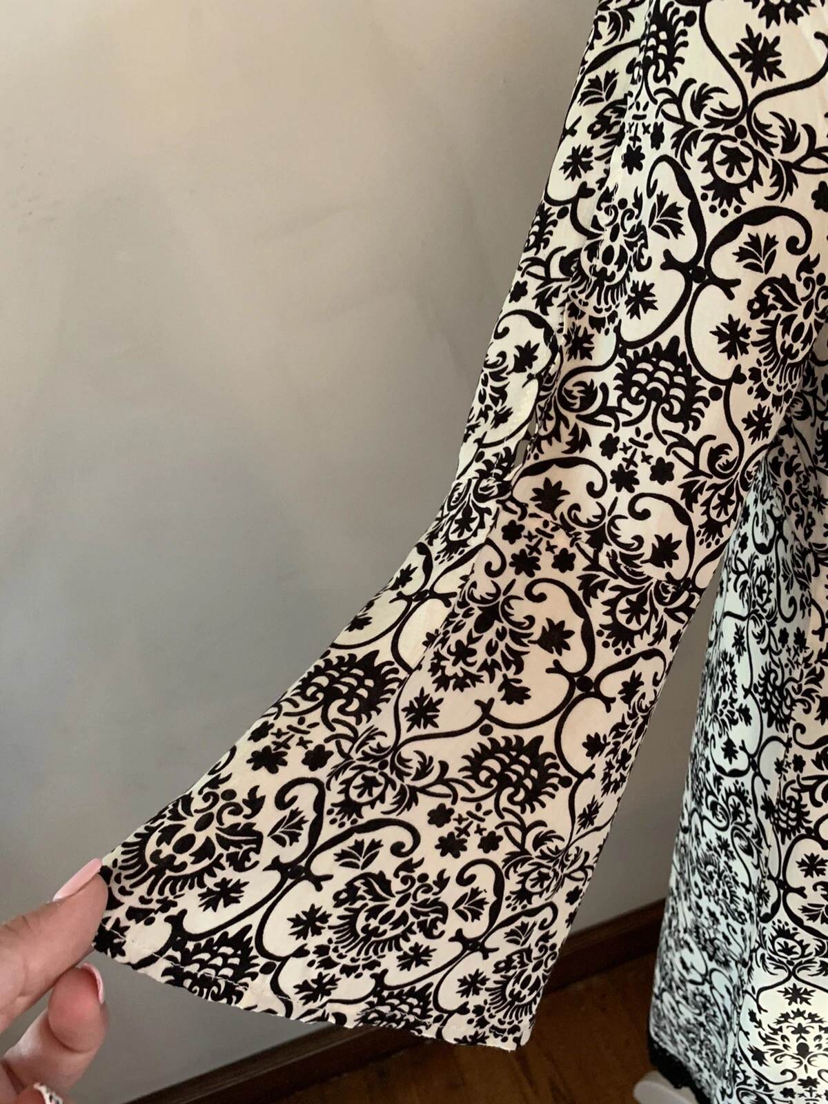 VETEMENTS Abito Jodifl lunghezza ginocchio donna S boho cottagecore contadino prateria nappe pizzo