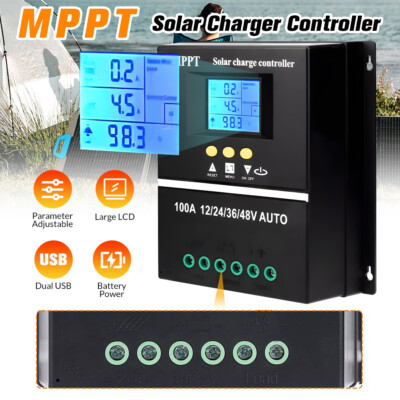 4000W 100A MPPT Solar Charge Controller 12V-48V for Lead-acid/Lithium Battery