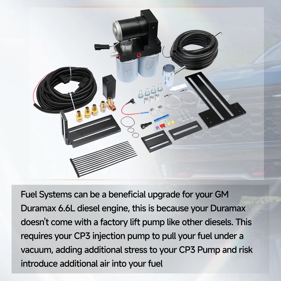 TSC10165G 165GPH Diesel Fuel Lift Pump System For 01-10 Chevy GMC Duramax 6.6L Foto 3 de 4