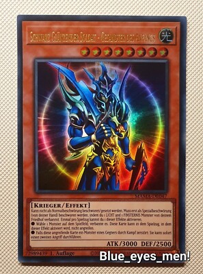 Yu-Gi-Oh! schwarz glänzender soldat Gesandter Des Anfangs MAMA-DE047 Ultra NEU!