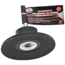 3" Sanding & Polishing Mandrel For Prep Discs Abrasive 1/4" Shank Tools 82095