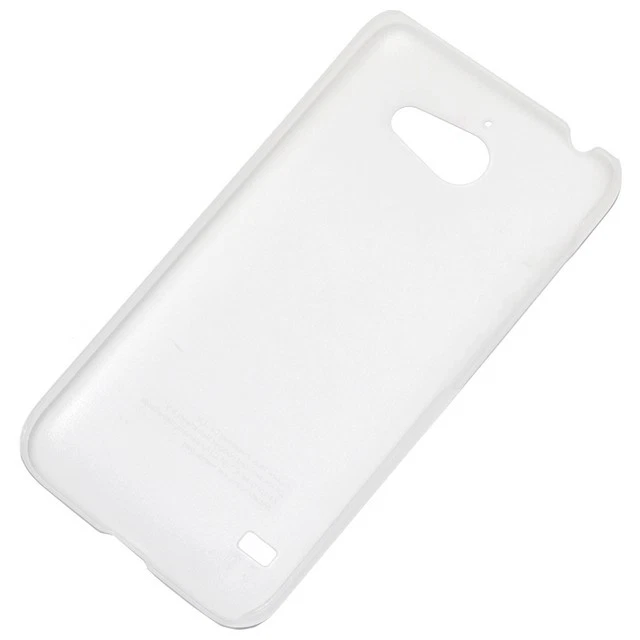 HUAWEI CUSTODIA ORIGINALE HARD SLIM CASE BACK REAR COVER ASCEND Y550 WHITE NEW - Immagine 3 di 4