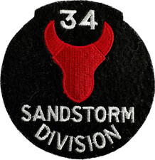 US Army 34th Infantry Division Sandstorm Uniform patch