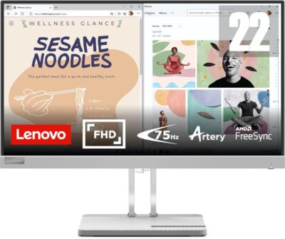Lenovo L22e-40 Monitor 21.5'' FHD 1920x1080 VA Panel VGA HDMI AMD FreeSync 75Hz 