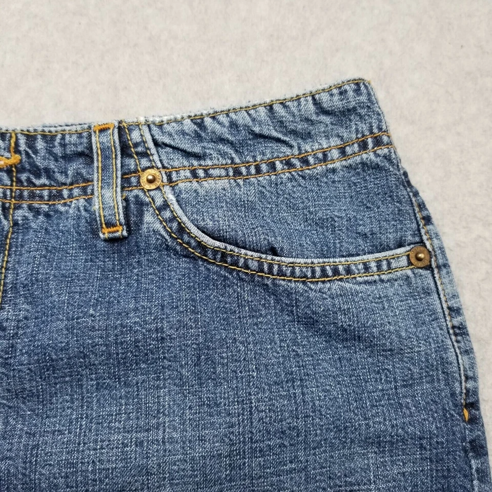 Винтажные джинсы Lucky Brand юбка женщин 8 синий карманы 30 x 35 - Изображение 4 из 4