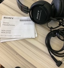 MDR-ZX100 Black SONY ZX Series Stereo Headphones MDRZX100 ,Black.Tested