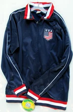 Rhinox Dark Blue USA Soccer Sports Jacket Size Large J0Q07L