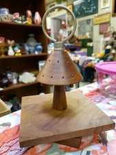 VTG Vernco Hand Crafted Walnut Rotating Toothpick Holder Gunstock Gifts 8.5"