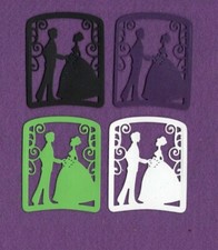 HAPPILY EVER AFTER  2 WEDDING die cuts scrapbook cards