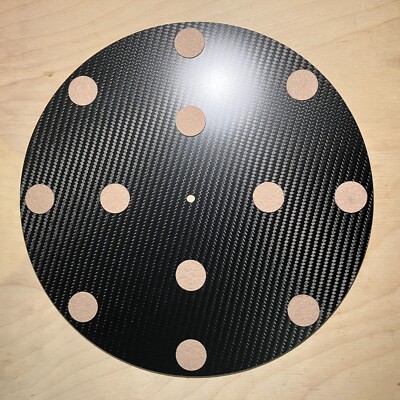 turntable mat made of felt+carbon fiber for Garrard 301 401 Micro Seiki
