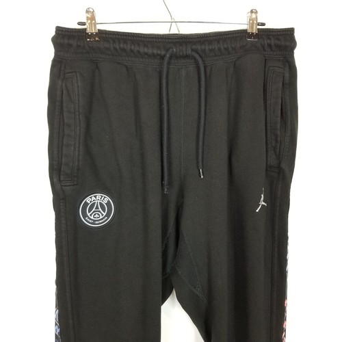 Nike Jordan PSG Paris Saint-germain Men’s Sz 2xL Fleece Tech Jogger Pants Black - Picture 2 of 12