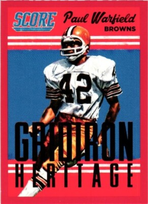2015 Score Gridiron Heritage Red #6 Paul Warfield Browns NrMt Free Shipping