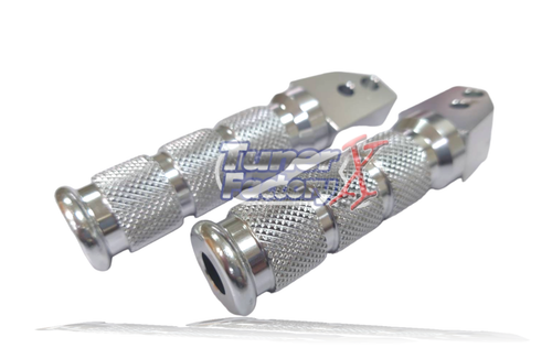 Front Foot Pegs FIT Suzuki GSXR GSF SV TL RF VX Bandit Step Footrest 8mm chromed - Picture 4 of 6