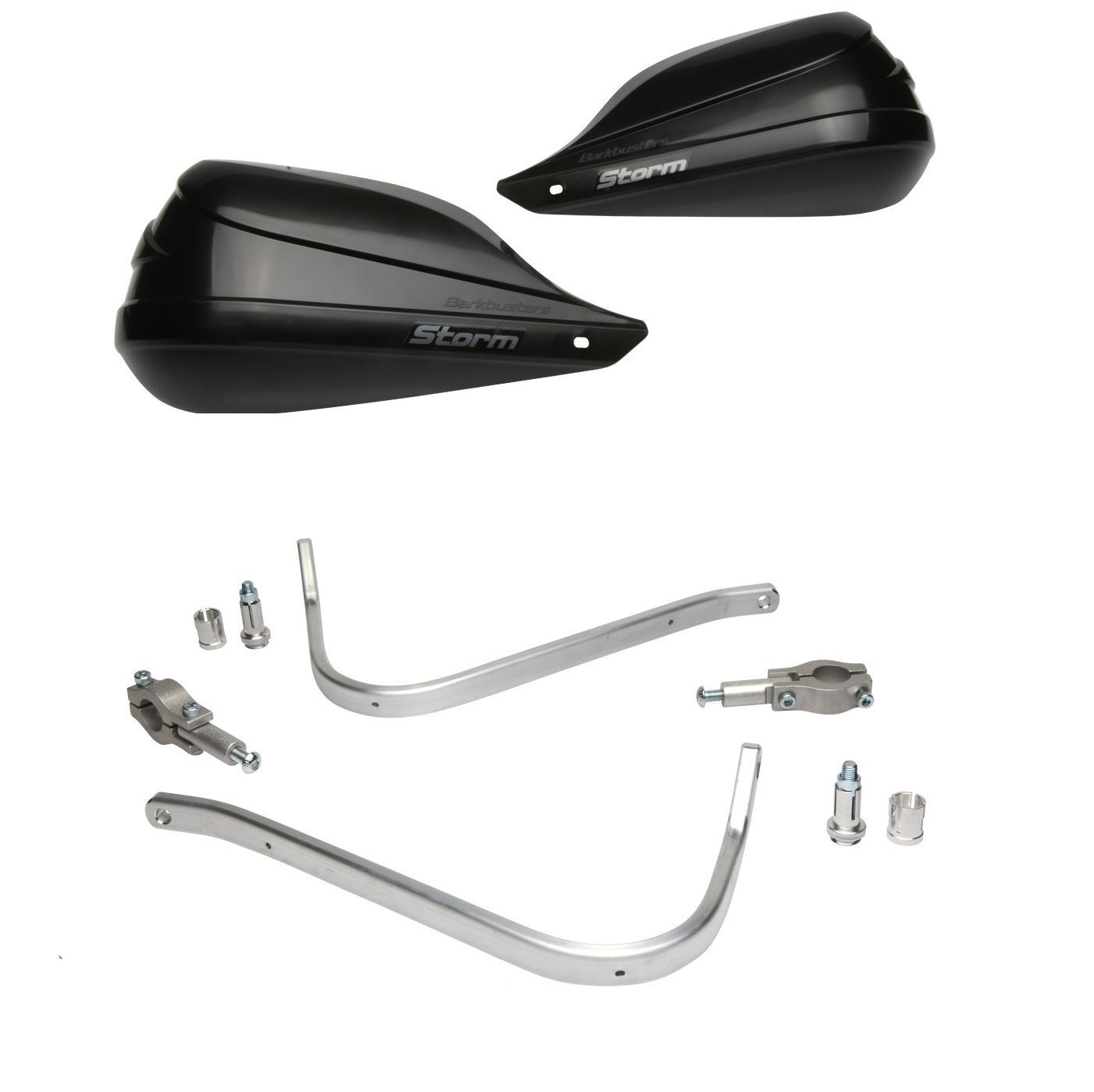 Barkbuster Storm Black Handguard & Fit Kit Kawasaki KX 250 2001 - 2025