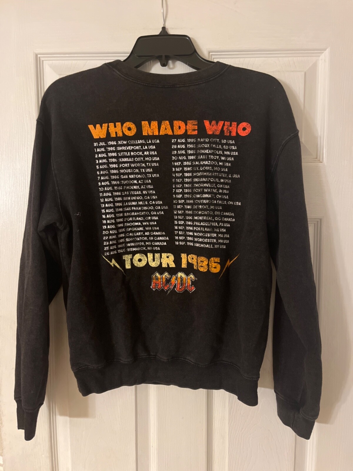 2021 AC/DC Who Made Who Music Concert Graphic Sweatsh… - Gem