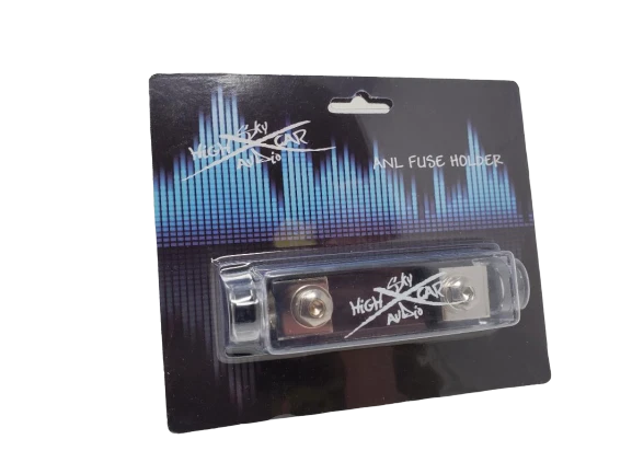 Sky High Car Audio 1/0 Gauge Set Screw ANL Fuse Holder Nickel Plated W/Fuses - Image 2 of 4