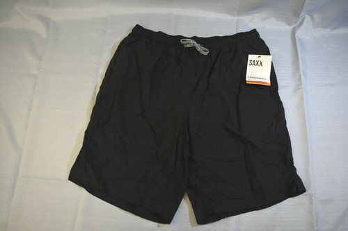 SAXX Cannonball 2N1 Swim Shorts, Men's Size L, Bla
