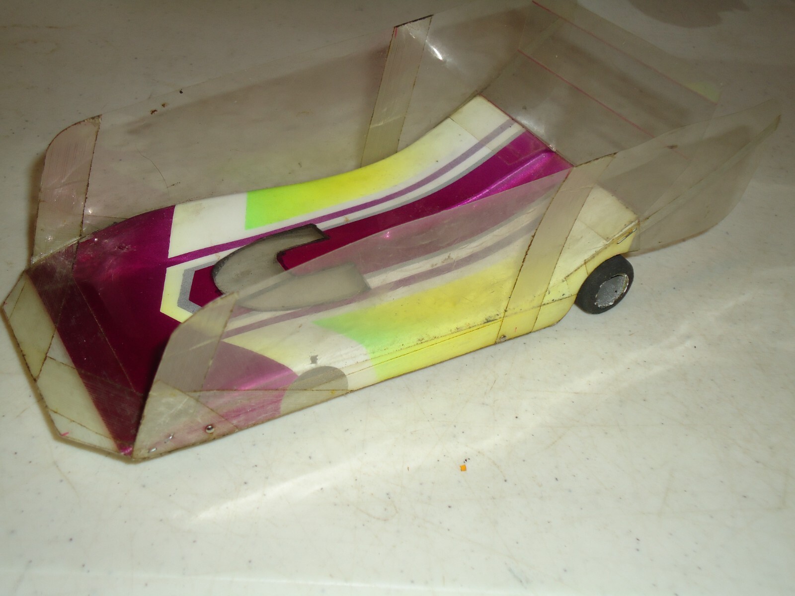 1/24 VINTAGE SLOT CAR WING CAR WITH TRIPOD CHASSIS UNTESTED eBay