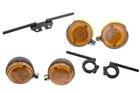 Indicator Round with Holder Black S50 S51 S70 with E-Mark Set for Simson