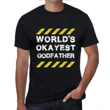 Men's Graphic T-Shirt Worlds Okayest Godfather Eco-Friendly Limited Edition
