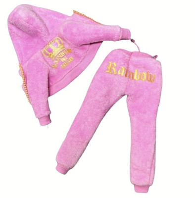 Rainbow High Brianna Dulce Slumber Party Doll Outfit Velour Tracksuit Jacket Set