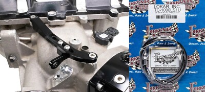 Motion Raceworks LSA Billet Throttle Cable Bracket with Lokar Throttle Cable