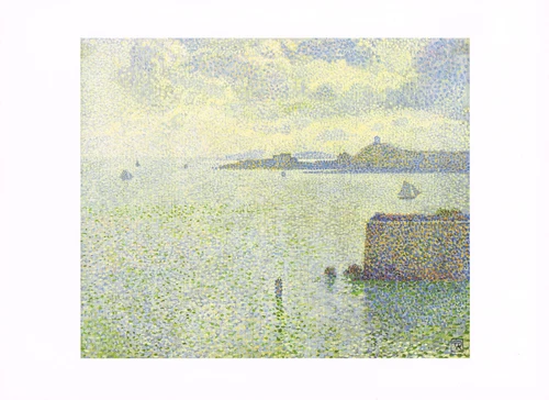 Sailing Boats In An Estuary Theo van Rysselberghe Maritime Print Picture WP#13