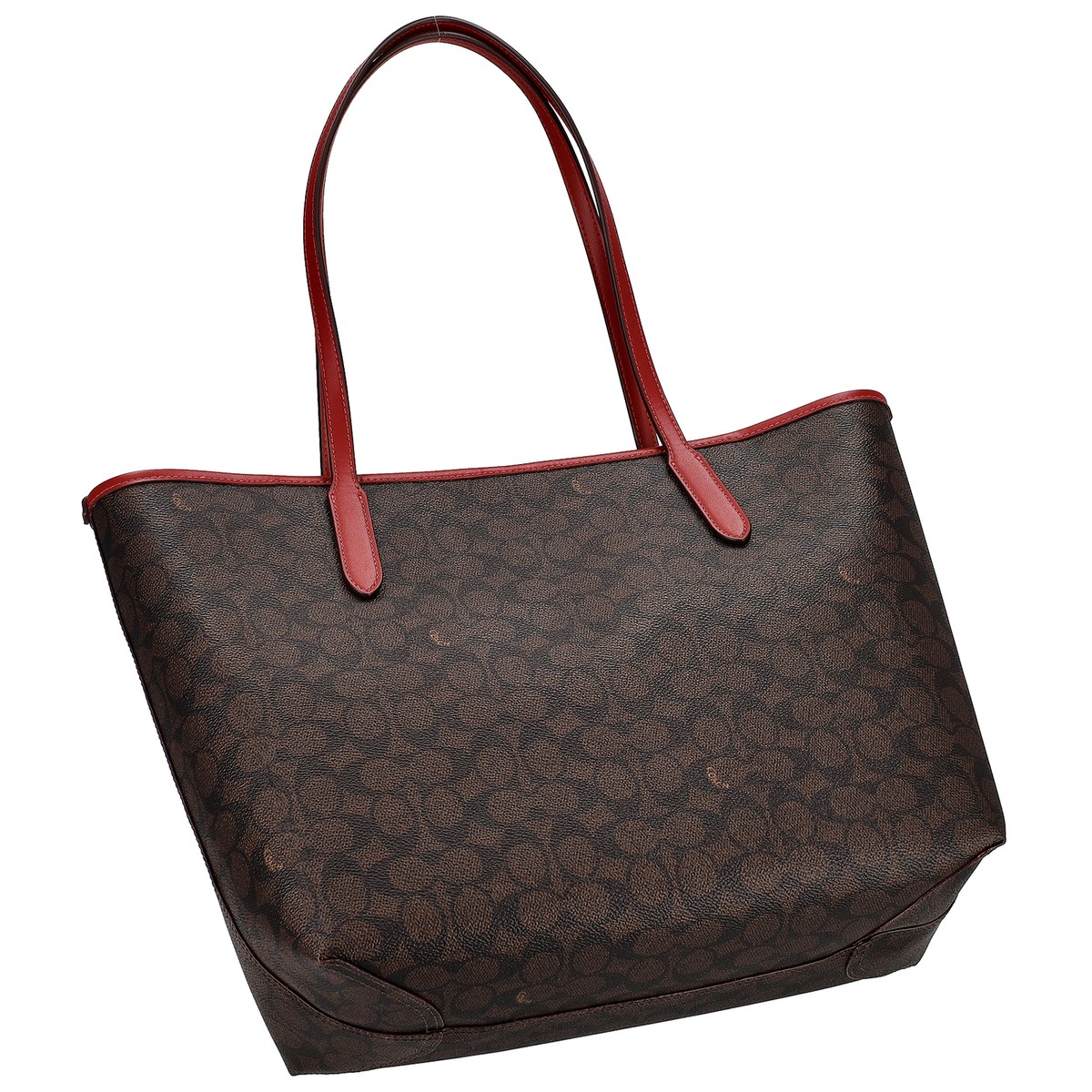 COACH メタリックレップス トートバッグ 22447 COACH - コーチ 22447 トートバッグ ベージュ×メタリック COACH