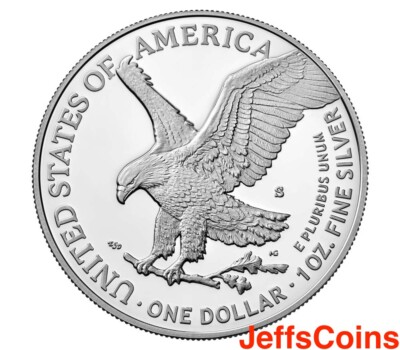 2024 S AMERICAN EAGLE SILVER Dollar PROOF AE San Francisco 1oz