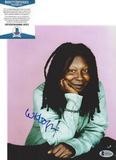 WHOOPI GOLDBERG - THE VIEW TV HOST - SIGNED 8x10 PHOTO ACTRESS BECKETT COA BAS