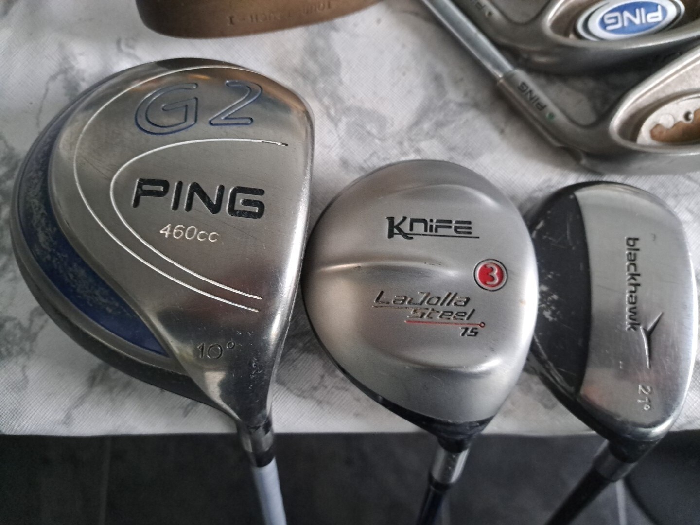 FULL SET OF MENS PING GOLF CLUBS, PING i5 BLACK DOT IRONS, RIGHT HANDED