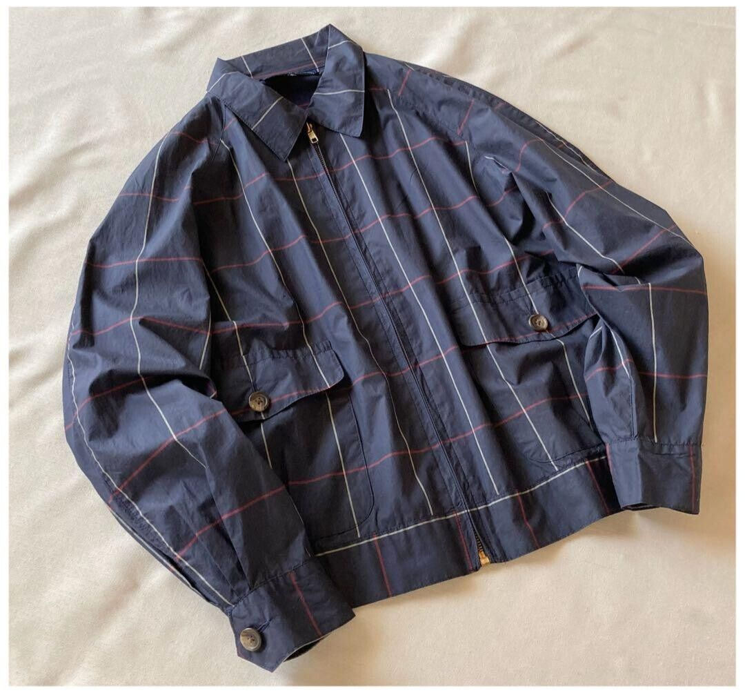 RALPH LAUREN C-TK-6427 Zip Blouson Jacket Cotton Check Women RALPH LAUREN C-TK-6427 Zip Blouson Jacket Cotton Check Women