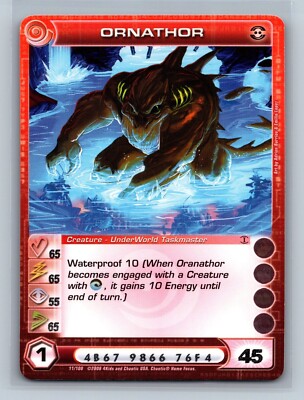 Chaotic TCG - Ornathor 11/100 - 3 MAX STATS S,W,P - Zenith of the Hive