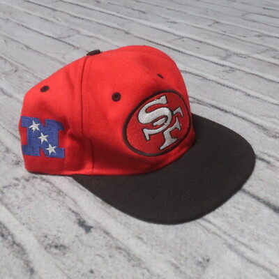 Vintage 90s San Francisco 49ers Big Logo Snapback Hat Cap Niners