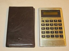 vintage Texas Instruments TI-1750 calculator LCD Display w/ case cover 1750