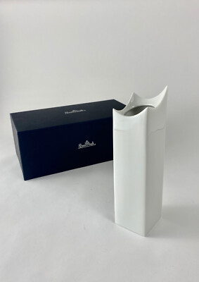 Rosenthal schlanke Vase Roof Porzellan weiß eckig 20 cm Elbphilharmonie NEU OVP