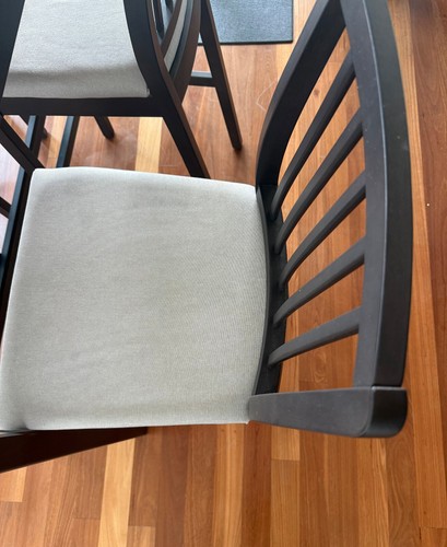IKEA Ekedalen Bar table and 4 bar stools - dark brown/Orrsta light grey - 120cm - Picture 2 of 8