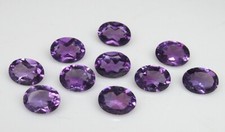 Natural Amethyst Oval Cut Faceted Loose Calibrated Gemstones 4x6 mm to 6x8 mm